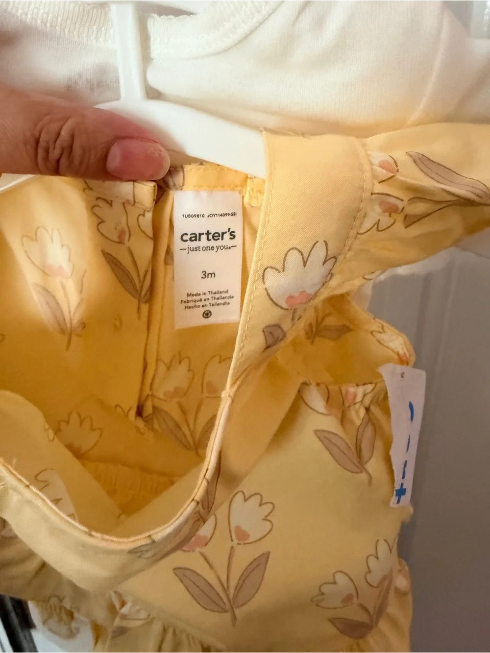 Carter's Just One You Baby Girl 3M Yellow Floral Top Bloomers Bodysuit Set NWT